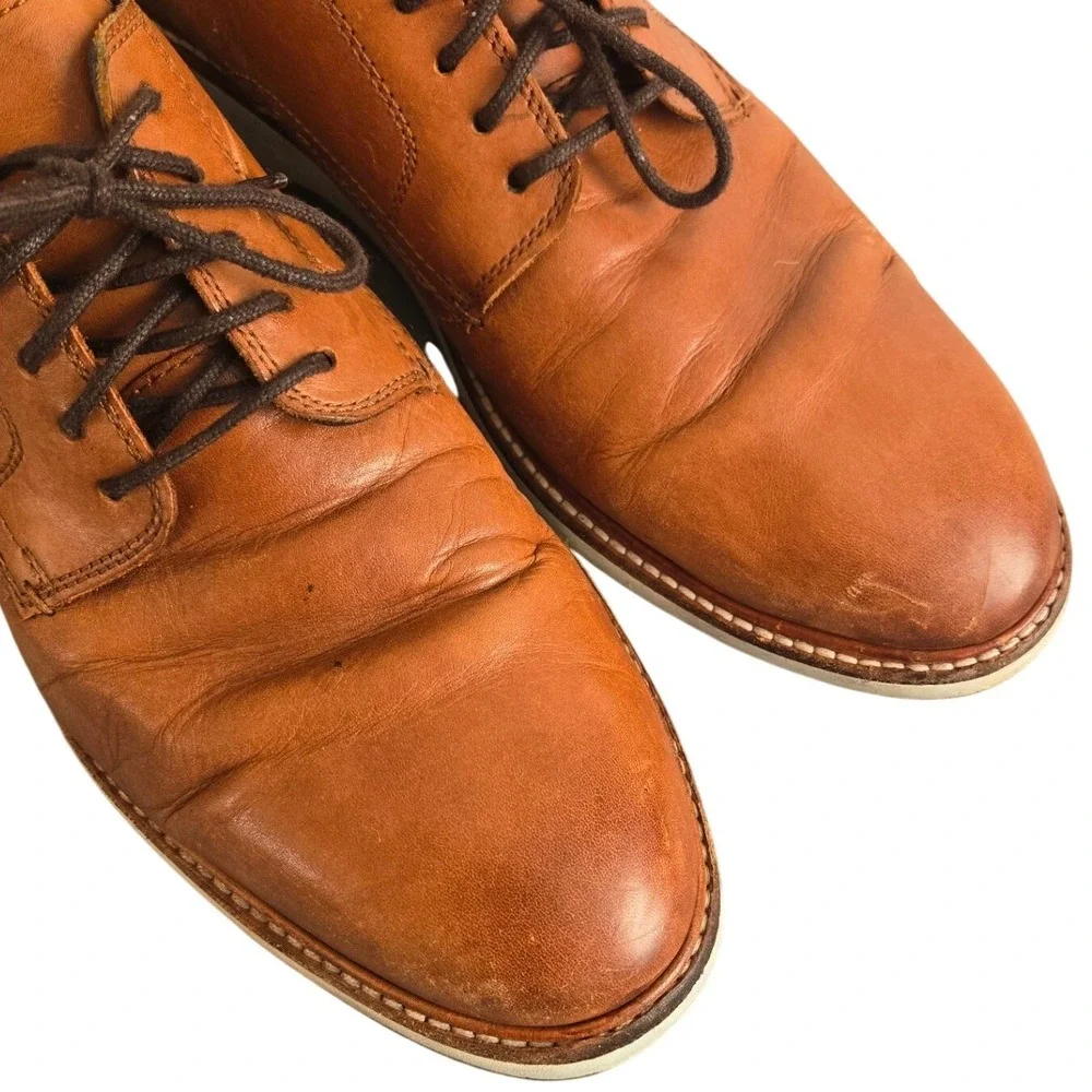 Cole Haan Grand OS‎ Men's Brown Leather Oxford Shoes Business CasualSize 11M